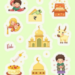 Eid Blessings - Sticker Sheet v5